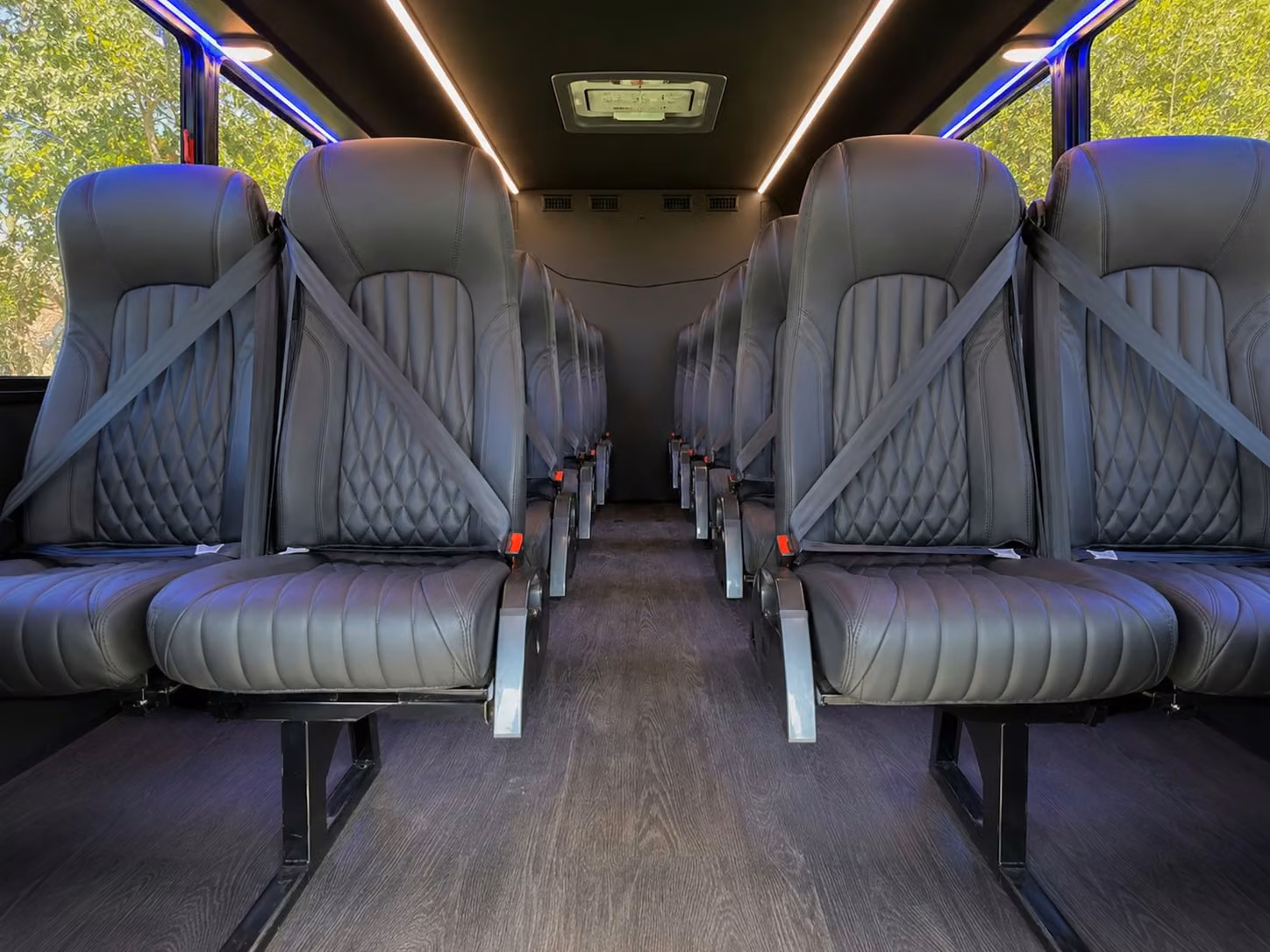 15 passenger minibus inside
