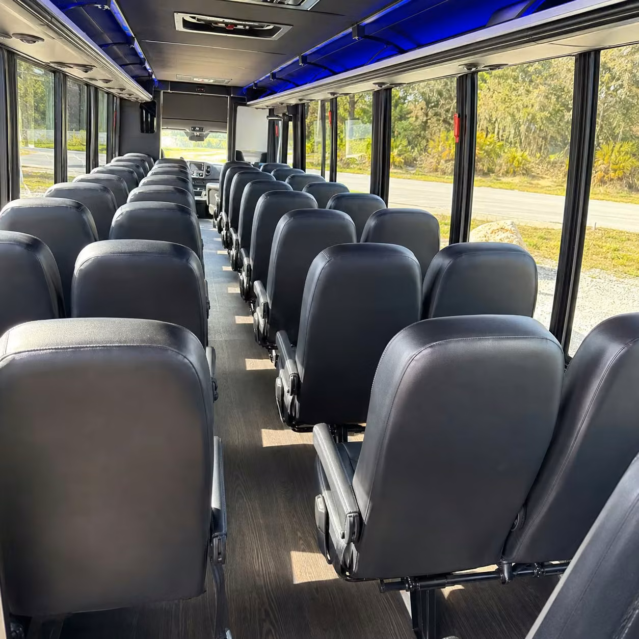 30 passenger minibus inside