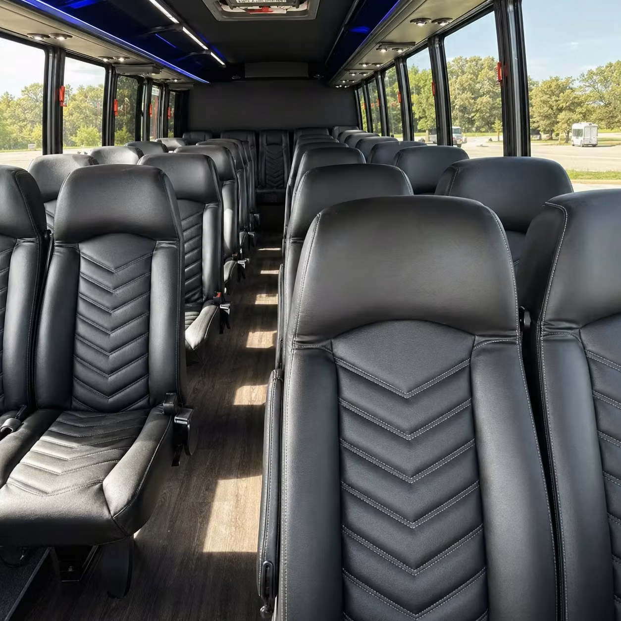 35 passenger minibus interior