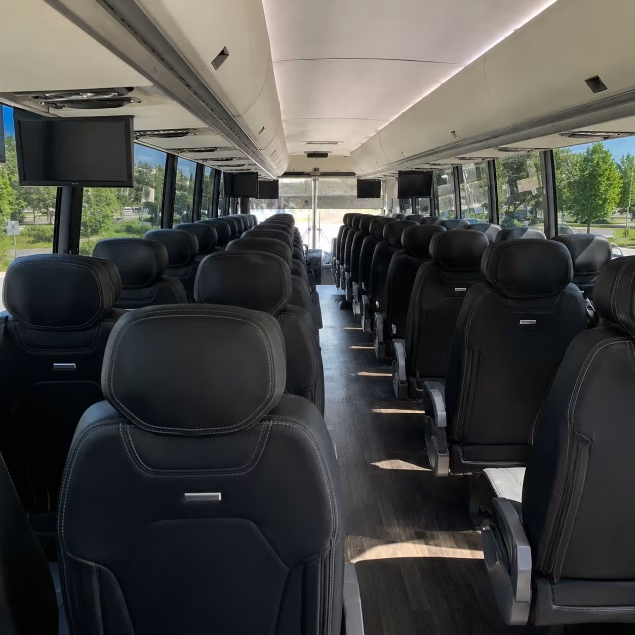 spokane charter bus interior